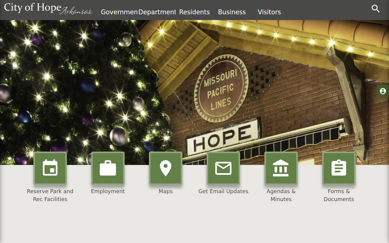 City of Hope official website used as a starting point for Hope criminal history records