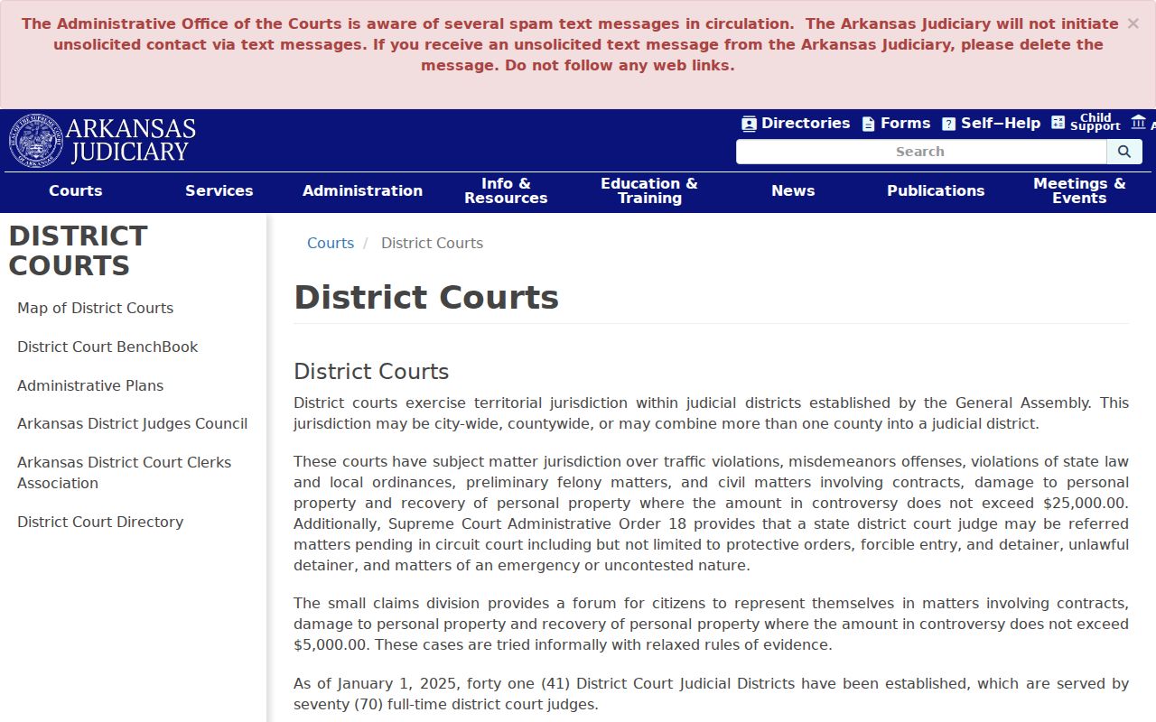 Hempstead County criminal case records and Arkansas district court access rules