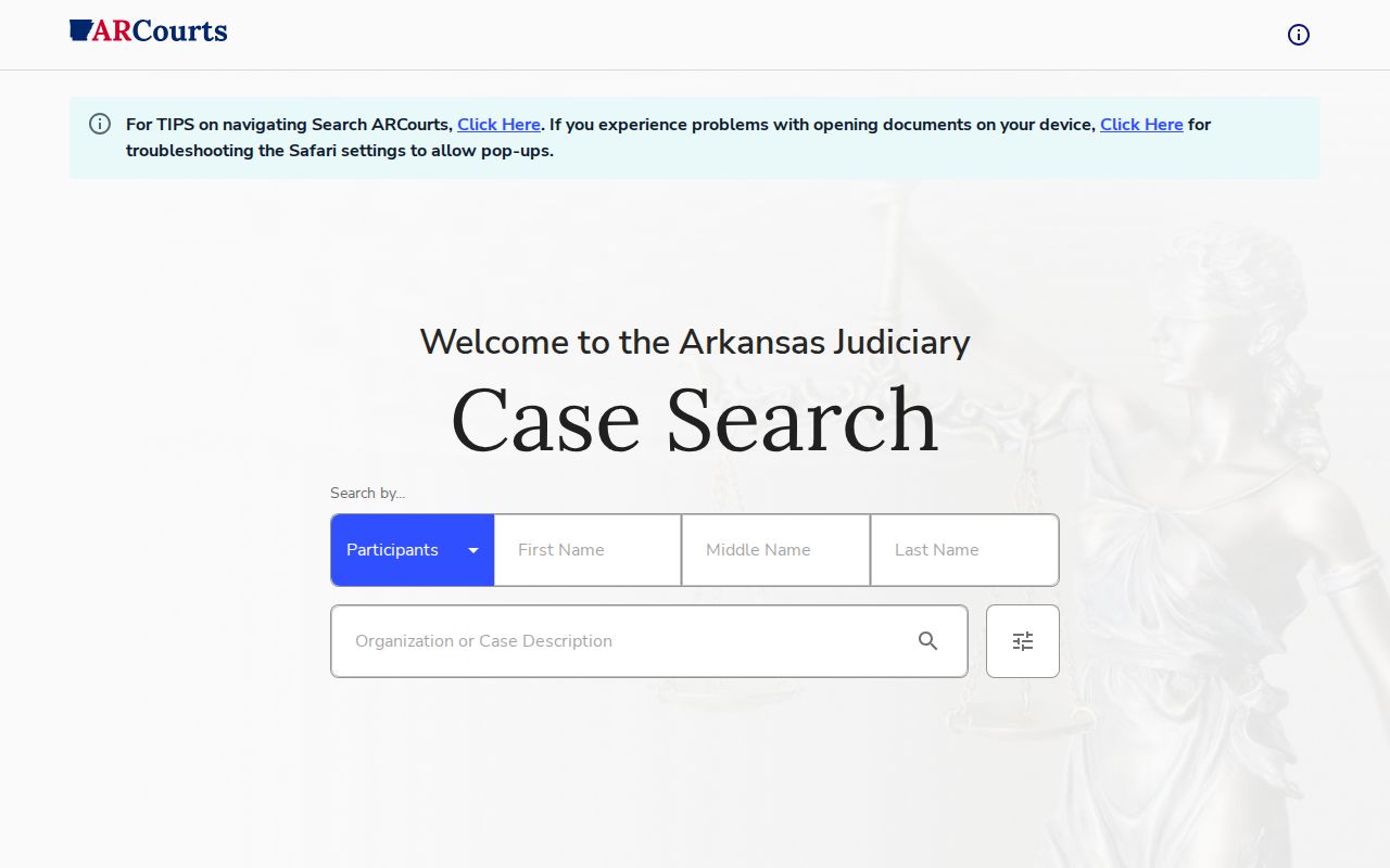 Hempstead County criminal history CourtConnect case search